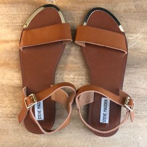 Steve Madden Sandals (Brown and gold)